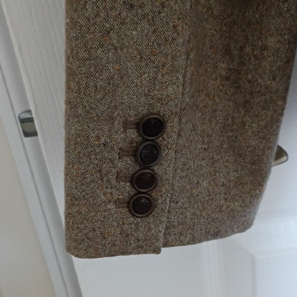 J. Crew Classic Brown Wool Blazer w/Suede Elbow Patches - Picture 7 of 9